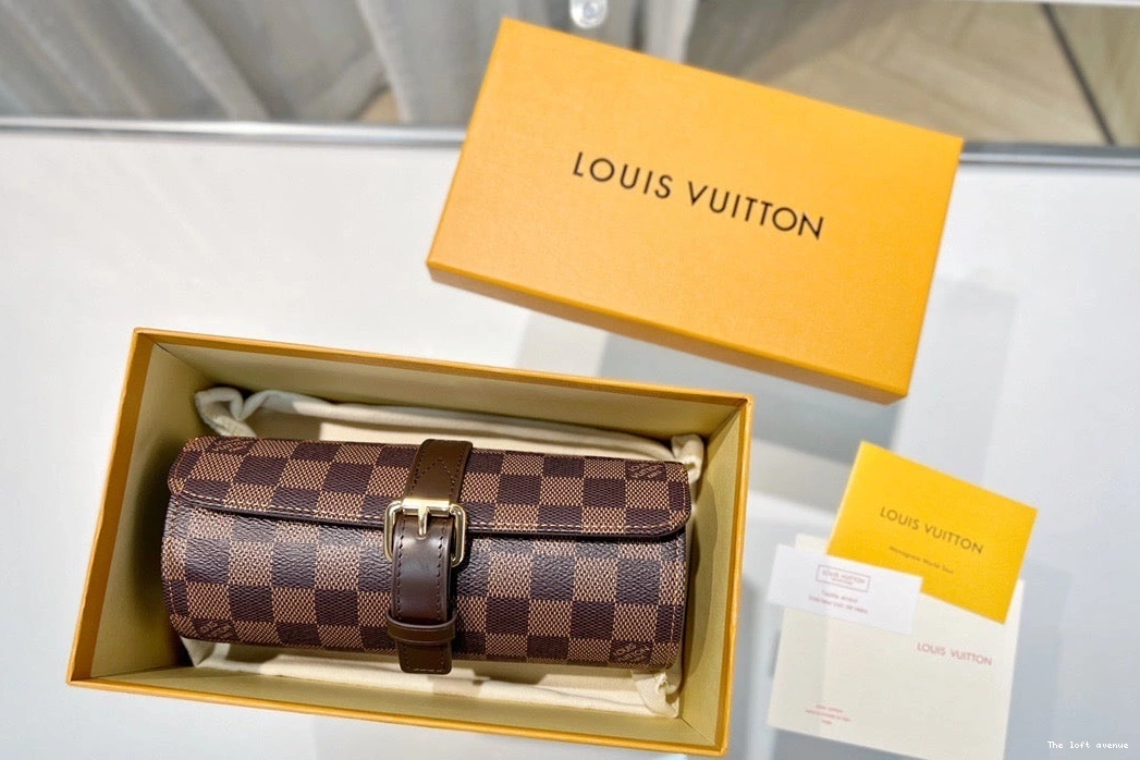 CUSTOM LV CHECKERED CASE WATCH 0822